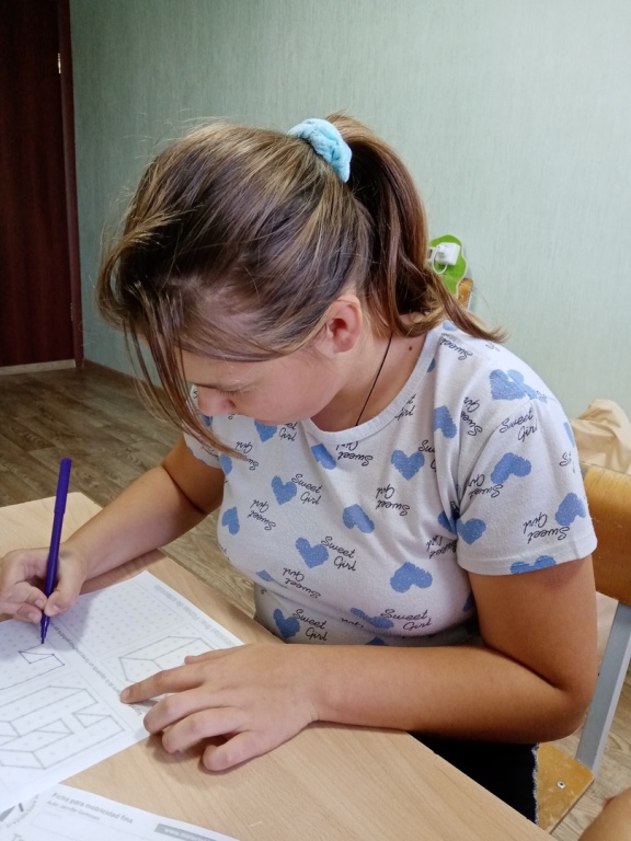 Для детей-инвалидов и детей с ОВЗ  организовано занятие, на котором ребята сделали аппликацию "Осень"