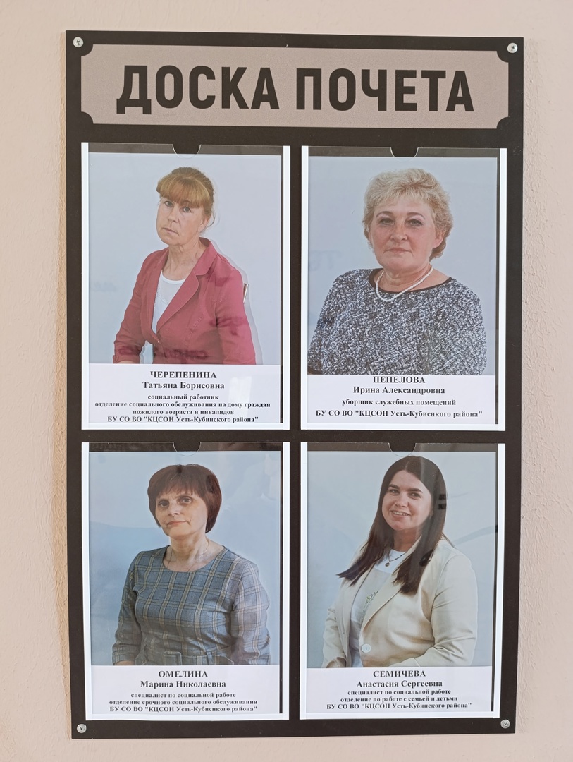 Доска почёта