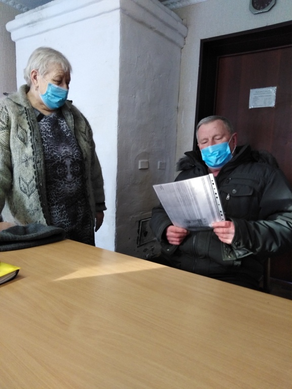 11 февраля 2021 года состоялся выезд мобильной бригады в село Заднее сельского поселения Устьянское