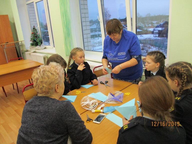 Мастер-класс по изготовлению новогодних украшений для учеников 5 "к" класса Усть-Кубинского центра образования