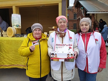 Жители села активно поддержали акцию "Красная гвоздика"